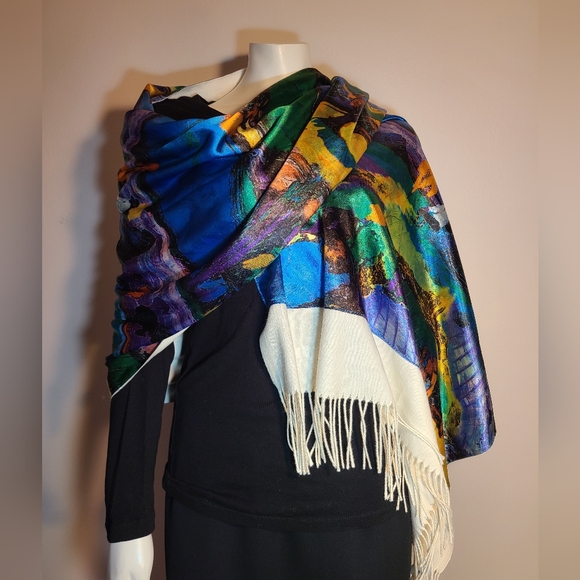 Stunning wrap scarf shawl - Picture 2 of 6